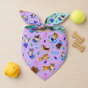 Endless Pawty Reversible Dog Bandana