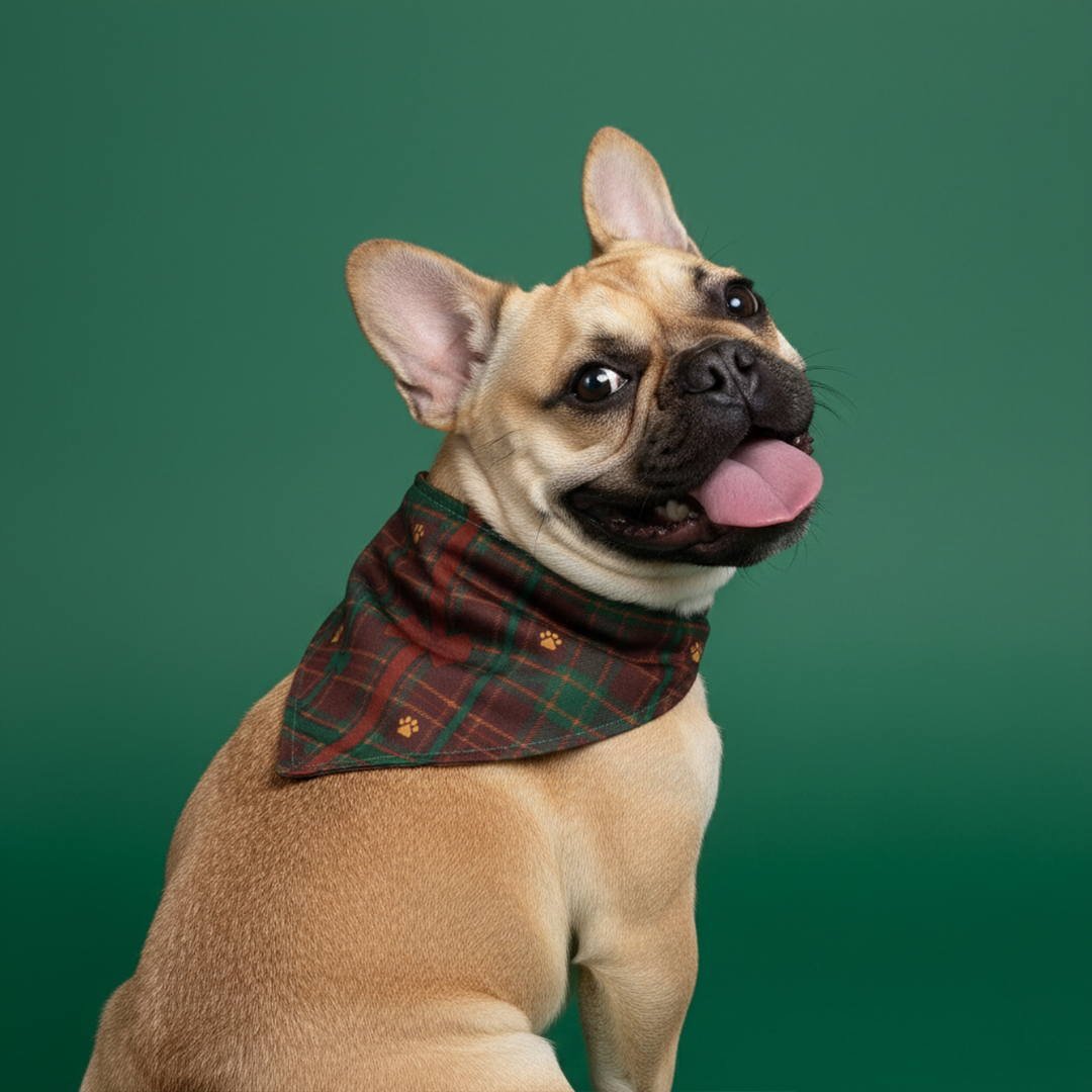 Bark The Halls Reversible Dog Bandana