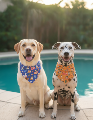 Pool Pawty Reversible Dog Bandana