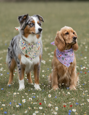 Wildflower Meadow Reversible Dog Bandana