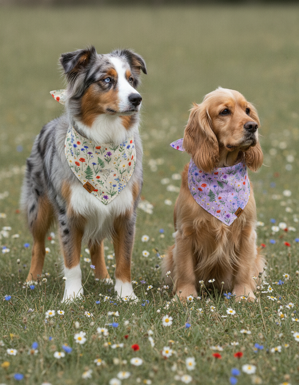 Wildflower Meadow Reversible Dog Bandana